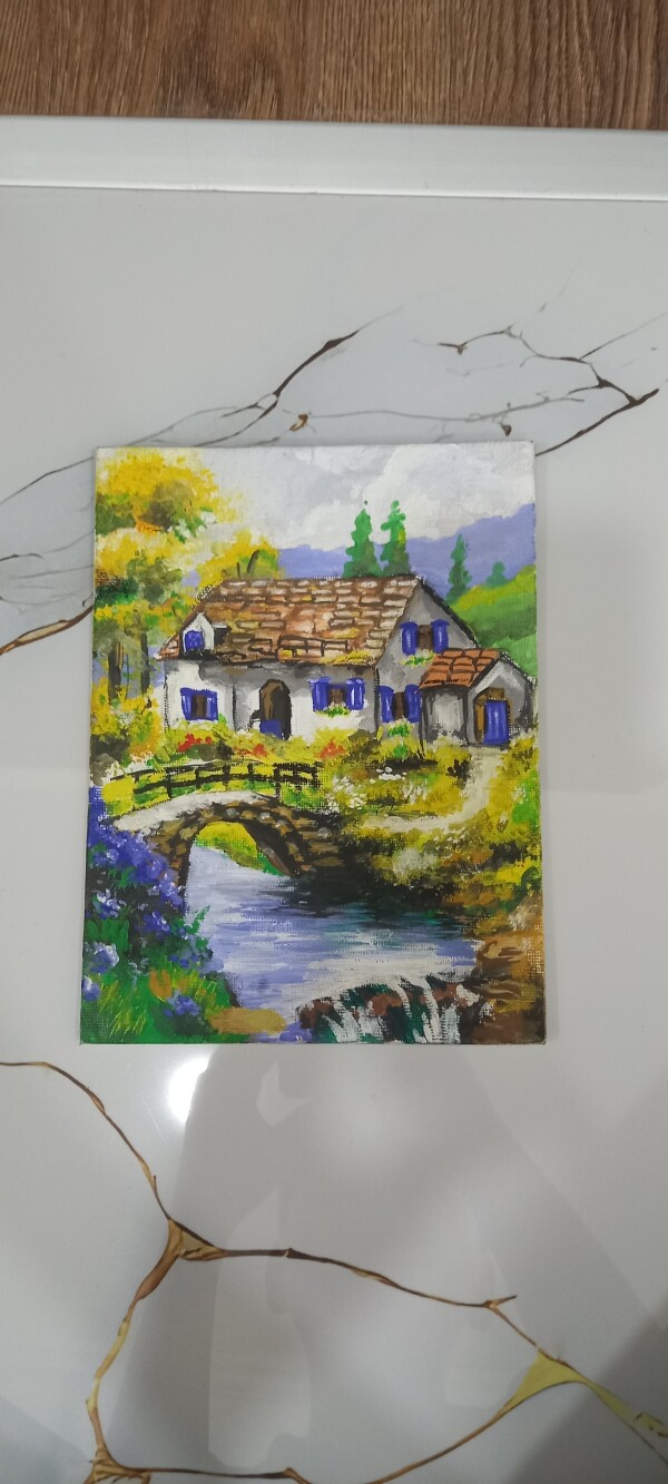 Gözəl kətan rəsm