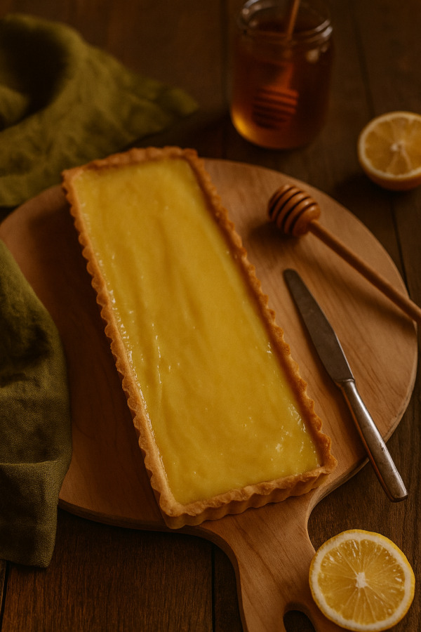 Сабле тарт с лимонным кёрдом