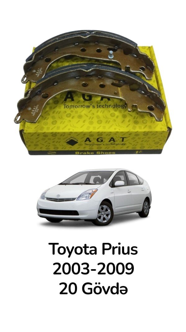 Əyləc qəlibi arxa Toyota Prius 2003-2009 üçün