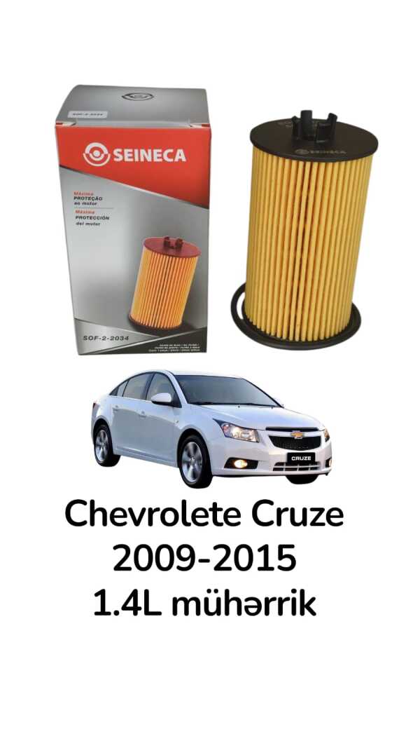 Yağ filtir Chevrolete Cruze 1.4 Turbo mühərrik 2009-2015 üçün 650172