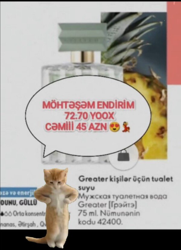 SUPER ENDİRİM 72.70 AZN YOX CƏMİ 45 AZN