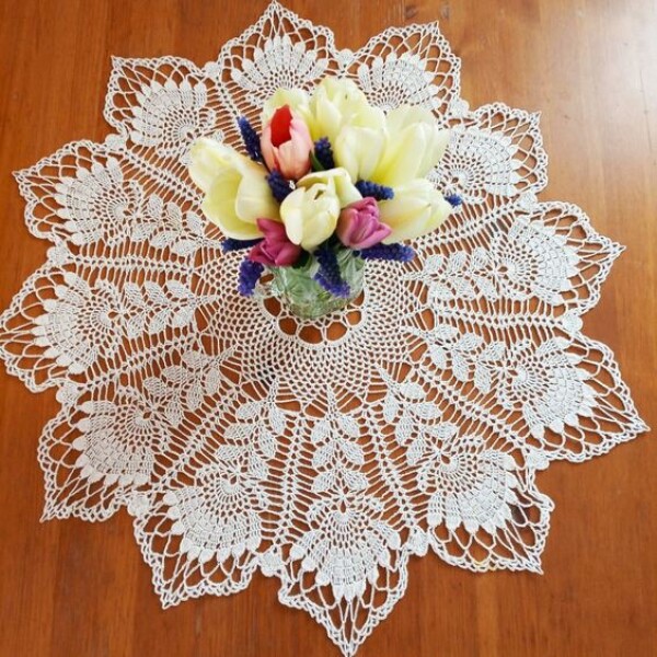 Toxunma dekor süfrəsi,dantellər