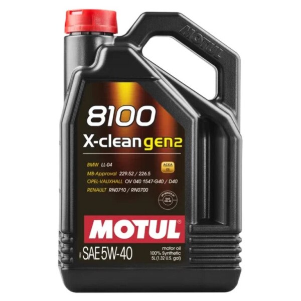 Motul 8100 XClean GEN2 5W40 5Lt mühərrik yağı