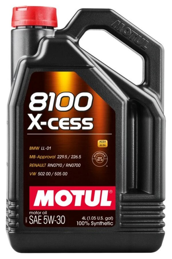 Motul 8100 XCESS 5W30 4Lt mühərrik yağı