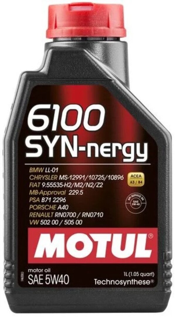 Motul 6100 SynNergy 5W40 1Lt mühərrik yağı