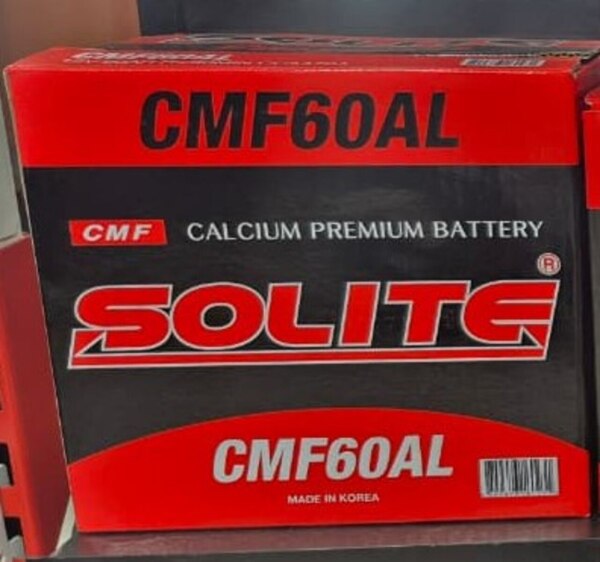 60 AH 12V SOLİTE ASİA SOL Akkumulyator
