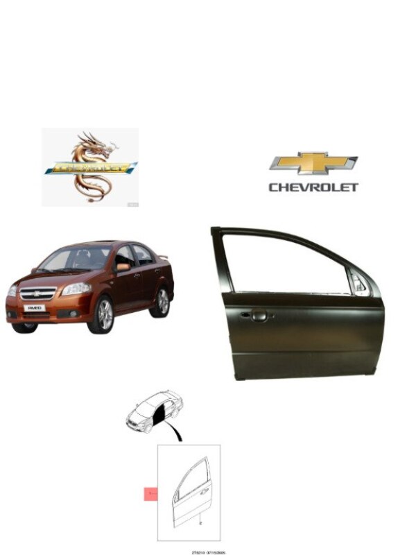 Chevrolet Aveo 20062008 T250 ön qapı