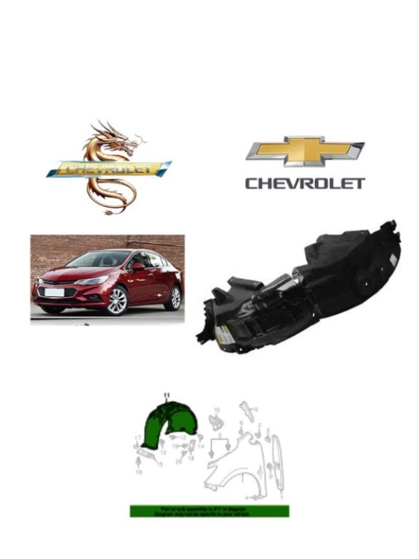 Chevrolet Cruze 2017 arxa qanad altı