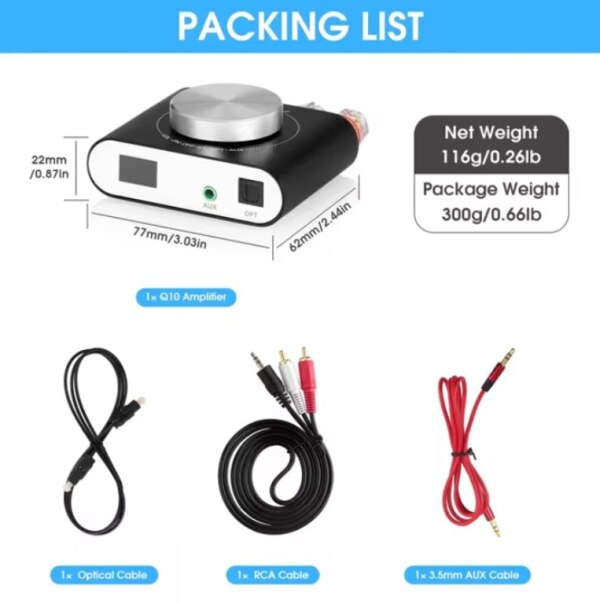 Ekvalayzer Amplifier Nobsound 100W Bluetooth