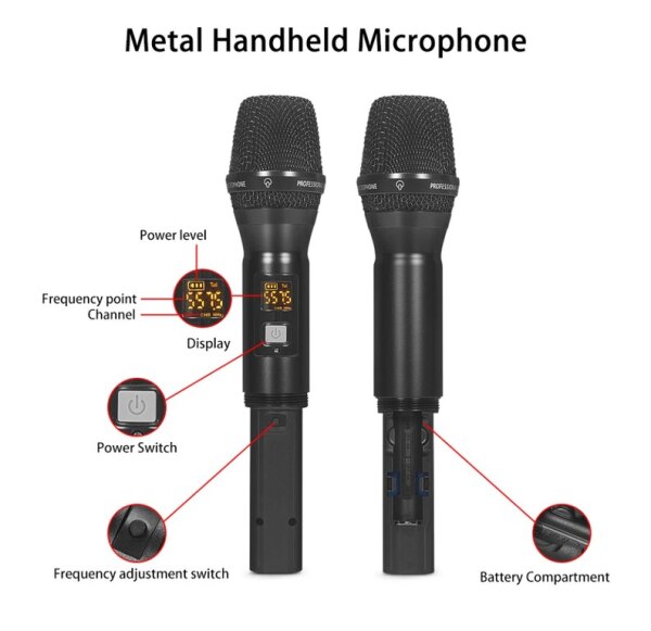 Wireless mikrofon Karaoke Konfrans