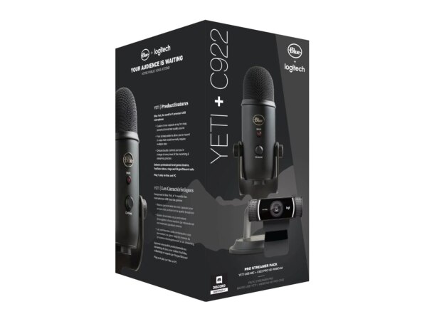 Mikrofon və kamera dəsti Logitech Blue Yeti  C922 web camera