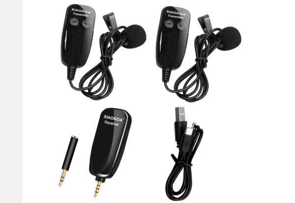 Qoşa yaxa mikrofonu Wireless