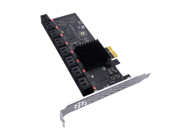 Sata çoxaldıcı PCIE To SATA Card 16 port