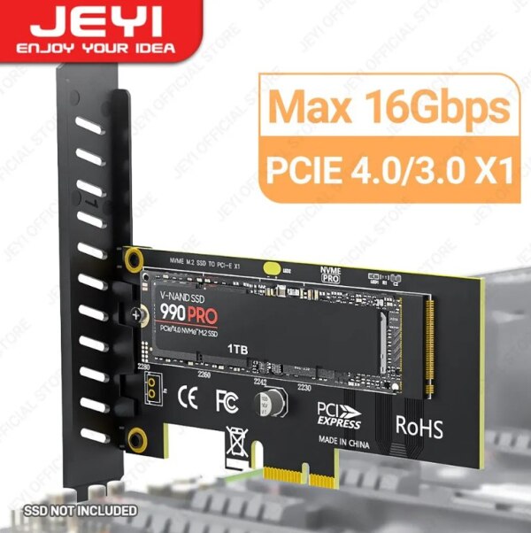 PCIE X1 to M2 NVMe adapter