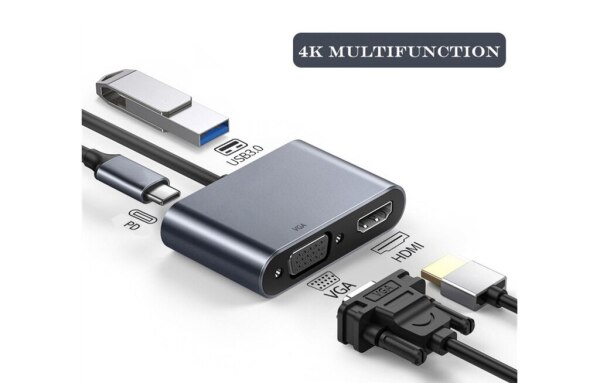 HUB TypeC to 4 in 1 4k