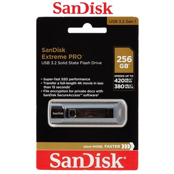 Flaş kart SSD Sandisk Pro 256GB USB 32