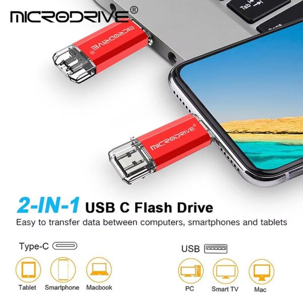 Flaş kart Dual USB TypeC 128GB
