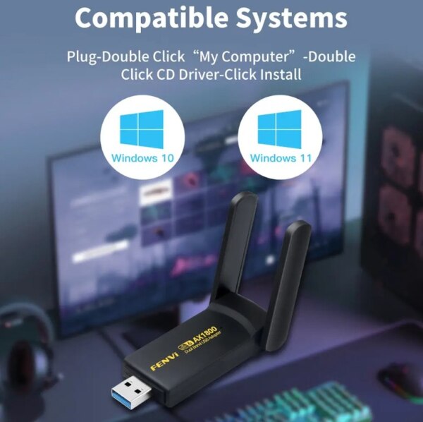 Dongle USB WiFi 6 1800Mb