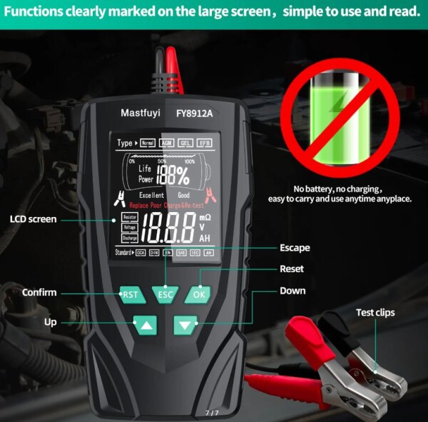 Battery tester MastFuyi UPS