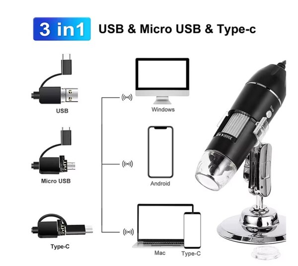 Mikroskop 3in1 Digital 1600X
