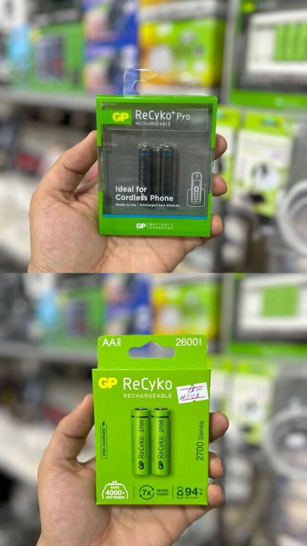 Təkrar dolan batareya akkumulyator GP recyko 6502600 mah