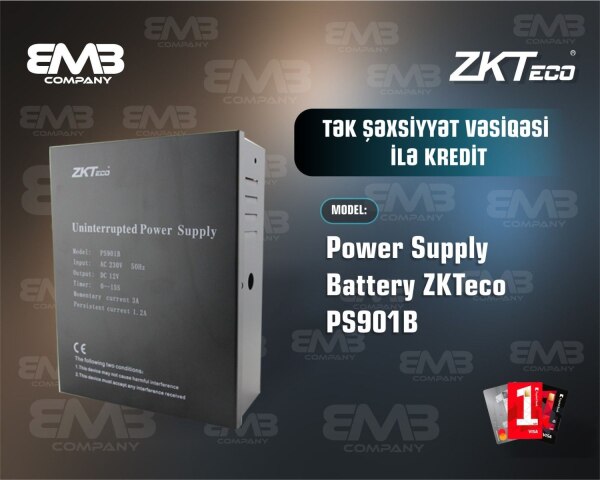 Power supply battery ZKTeco PS901B