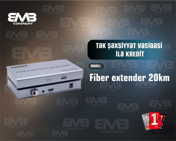 Fiber extender 20km KVM