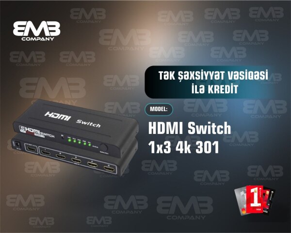 HDMI Switch 1x3 4k 301