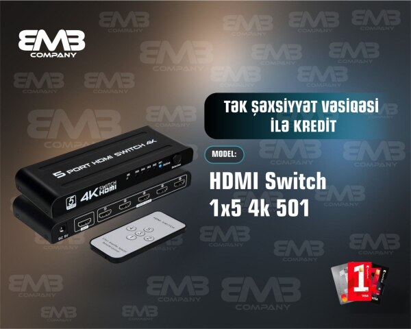 HDMI Switch 1x5 4k 501