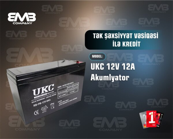 Akkumulyator UKC 12V 12A