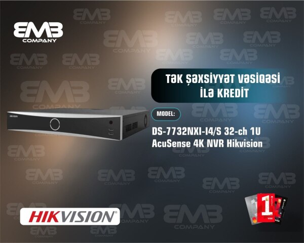 DS7732NXII4_S 32ch 1U AcuSense 4K NVR