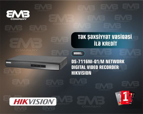 DS7116NIQ1 M NVR aparatı