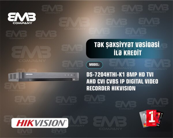 DS7204HTHIK1 8MP DVR