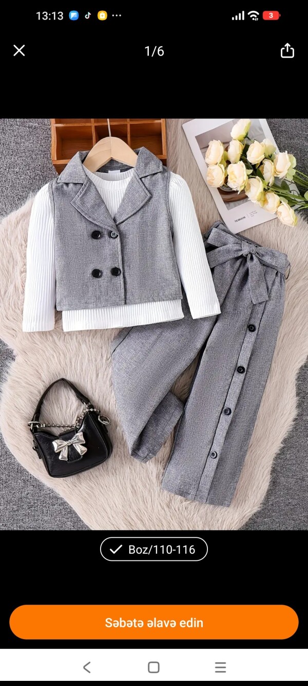 Qiz usaq ucun alt ust takim