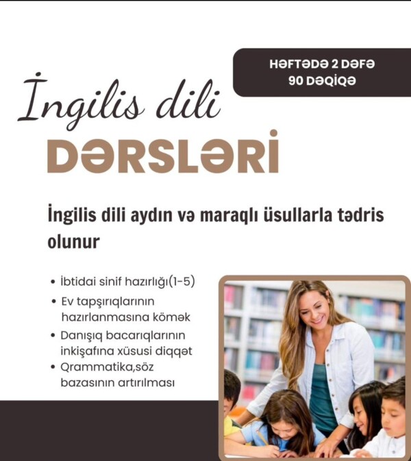 İngilis dili və ibtidai sinif hazırlığı