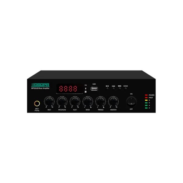 DSPPA MP120UB 120W Mini Rəqəmsal Qarışdırıcı Amplifikatör USB və Bluetooth 15U
