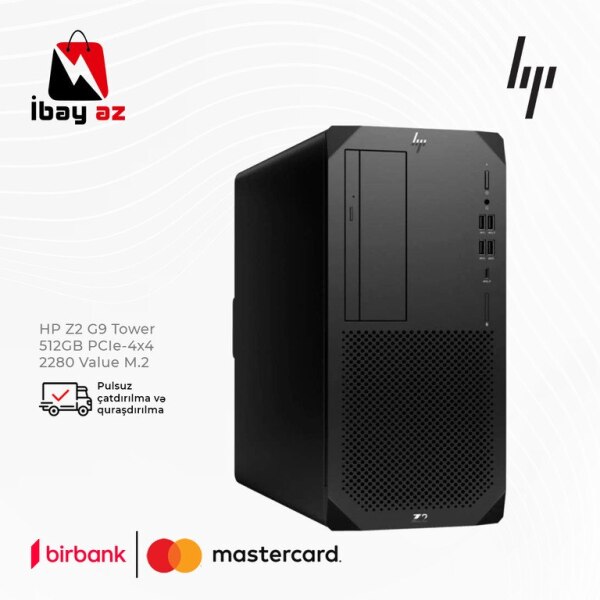 HP Z2 G9 Tower 512 GB PCLE  4x4 2280 Value M2
