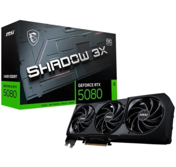 MSI GeForce RTX 5080 16GB Shadow 3X OC