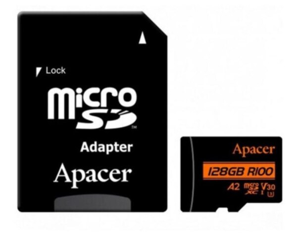 microSDXC UHSI U3 V30 A2 128GB w 1 Adapter RP