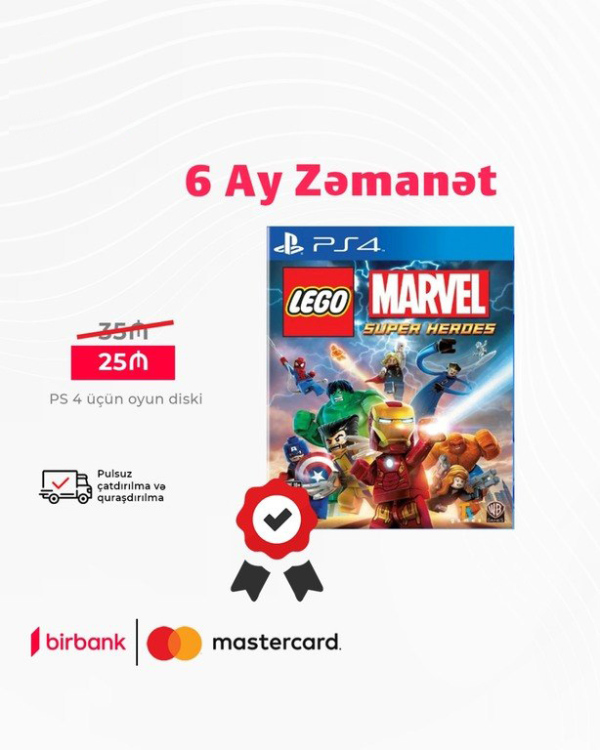 PlayStation 4 üçün LEGO Marvel oyun diski