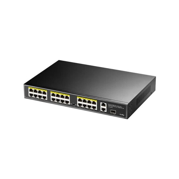 CUDY FS1026PS1 24PORT 10100M POE SWITCH WITH 2 GIGABIT PORT 1SFP 300W
