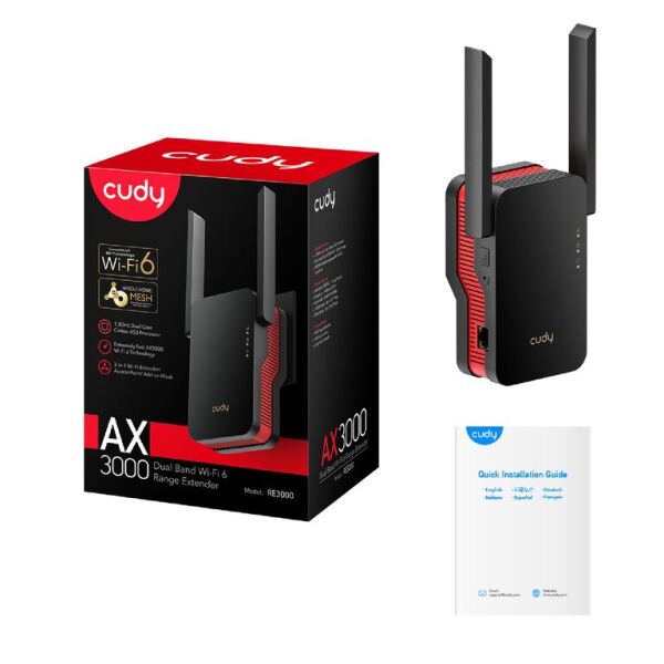 Siqnal gücləndirici Cudy AX3000 Mesh WiFi 6