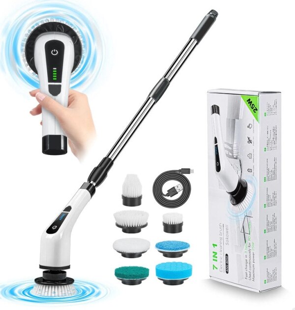 Electric cleaning brush 7 in 1