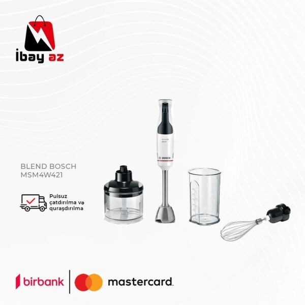 Blender Bosch MSM4W421 Ağ 600W