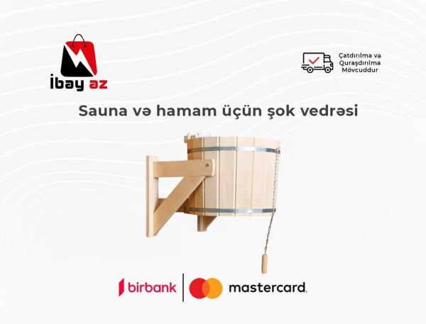 Sauna və hamam üçün şok vedrəsi