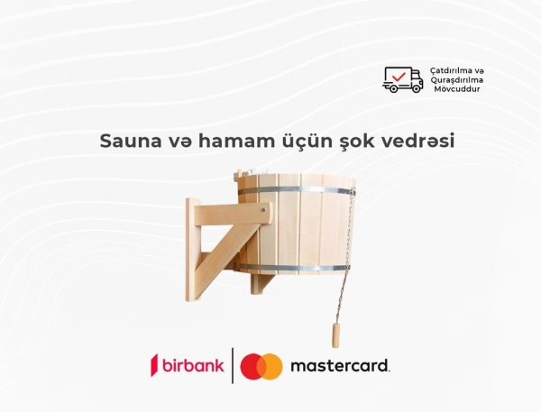 Sauna və hamam üçün şok vedrəsi