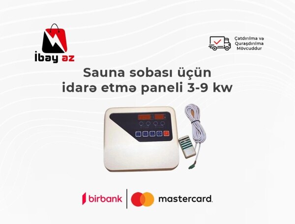 Sauna sobası üçün idarə etmə paneli 39 kw