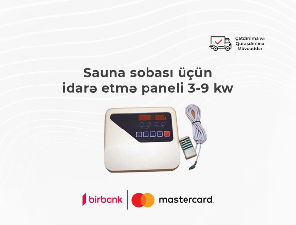 Sauna sobası üçün idarə etmə paneli 39 kw