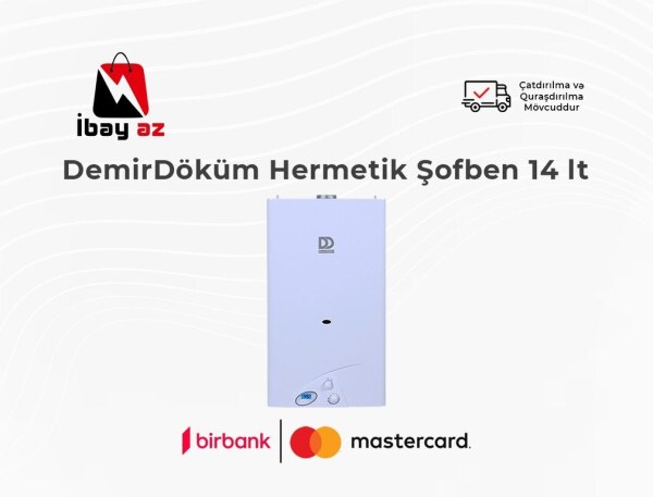 Kombi DemirDöküm Hermetik Şofben 14 lt