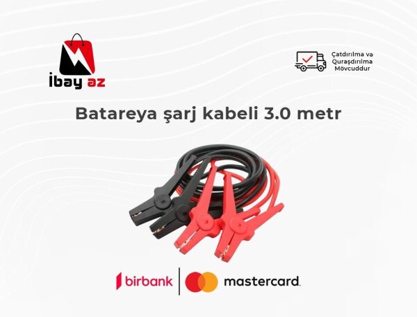 Batareya şarj kabeli 30 metr